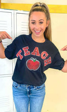 Load image into Gallery viewer, Teach Apple Sequin Graphic T-Shirt.
