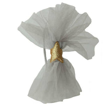 Load image into Gallery viewer, Gold Tulle Star Headband.
