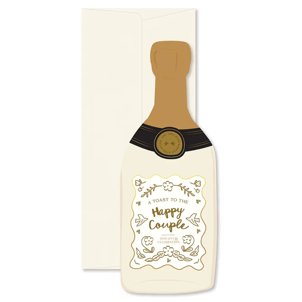 Happy Couple Champagne Greeting Card