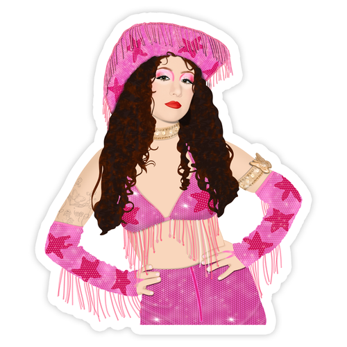 Chappell Roan Pink Pony Club Sticker.