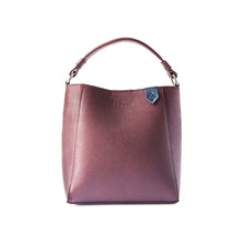 Load image into Gallery viewer, Yaya Leather Bucket Bag - Burgundy.
