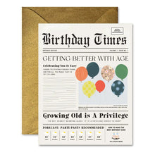 Load image into Gallery viewer, Birthday Times Greeting Card
