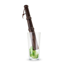 Load image into Gallery viewer, Viski Professional 12&quot; Acacia Wood Muddler w/ Hanging Strap.
