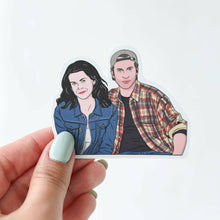 Load image into Gallery viewer, Lorelai and Luke Pop Culture Sticker.
