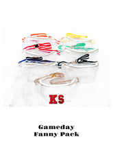 Load image into Gallery viewer, Clear Fanny Pack - Transparent Stadium Bag - Game Day Belt B
