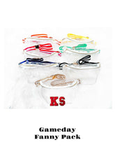 Load image into Gallery viewer, Clear Fanny Pack - Transparent Stadium Bag - Game Day Belt B.
