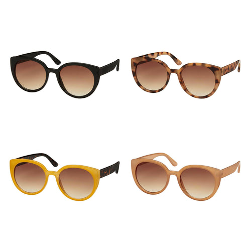 Round Cat Eye Sunglasses -1275 Rose.