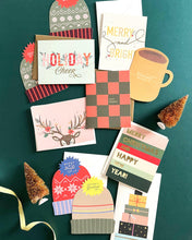 Load image into Gallery viewer, Holiday Stocking Hats Greeting Card Boxed Set.
