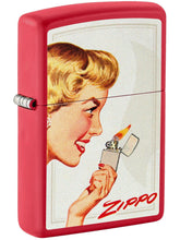 Load image into Gallery viewer, Vintage Ad Zippo Lighter Set - Black Matte
