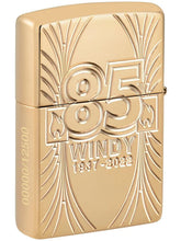 Load image into Gallery viewer, Windy 85th Anniversary Collectible - High Polish Brass Zippo Lighter
