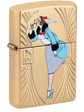 Load image into Gallery viewer, Windy 85th Anniversary Collectible - High Polish Brass Zippo Lighter
