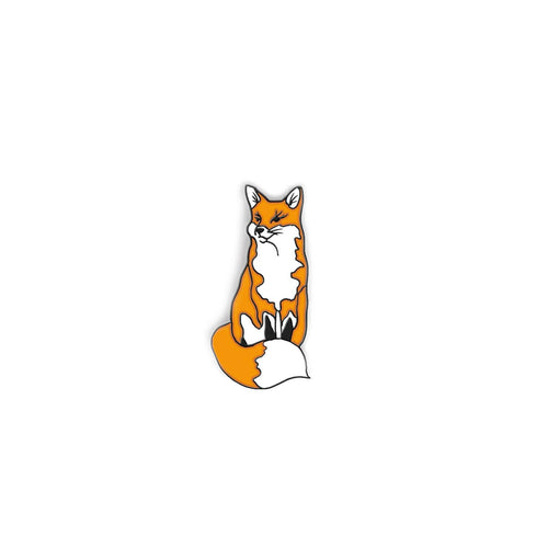 Fox Enamel Pin.