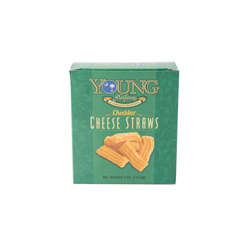 Cheddar Cheese Straws 4 oz Box.
