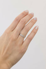 Load image into Gallery viewer, Hammered Stacking Ring in Sterling Silver.
