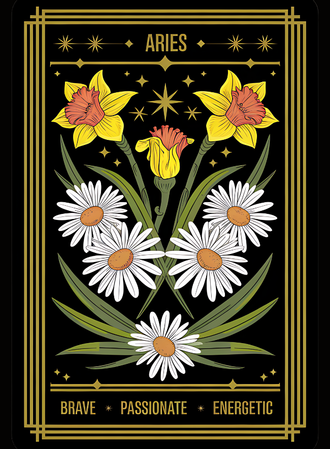Aries Tarot Card Magnet