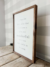 Load image into Gallery viewer, I Hope You Don’t Mind Wood Sign | Valentine&#39;s Day Decor.
