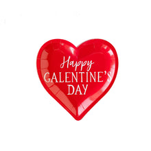 Load image into Gallery viewer, Heart Happy Galentines Paper Plate
