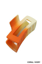 Load image into Gallery viewer, Four Inch Ombre Rectangular Hair Claws.
