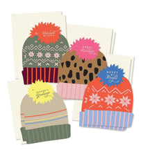 Load image into Gallery viewer, Holiday Stocking Hats Greeting Card Boxed Set.
