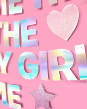 Load image into Gallery viewer, I&#39;m the Bday Girl Banner - iridescent foil banner.
