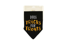 Load image into Gallery viewer, Trick or Treat Dog Halloween Bandana, S/M.
