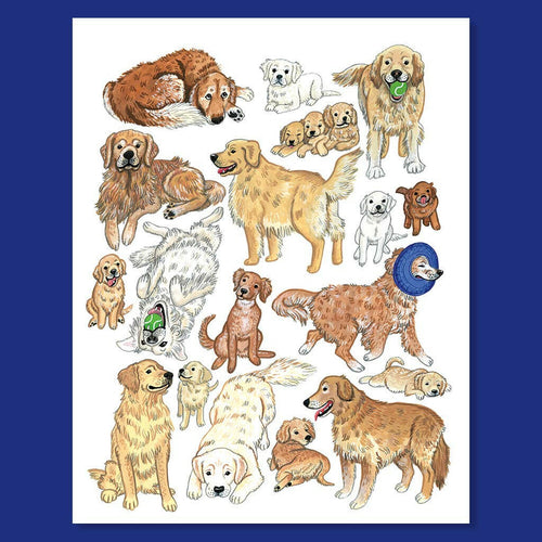 Golden Retriever Print.