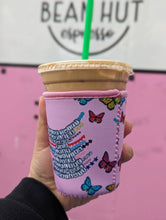 Load image into Gallery viewer, Taylor Swift Albums Iced Coffee Sleeve Koozie
