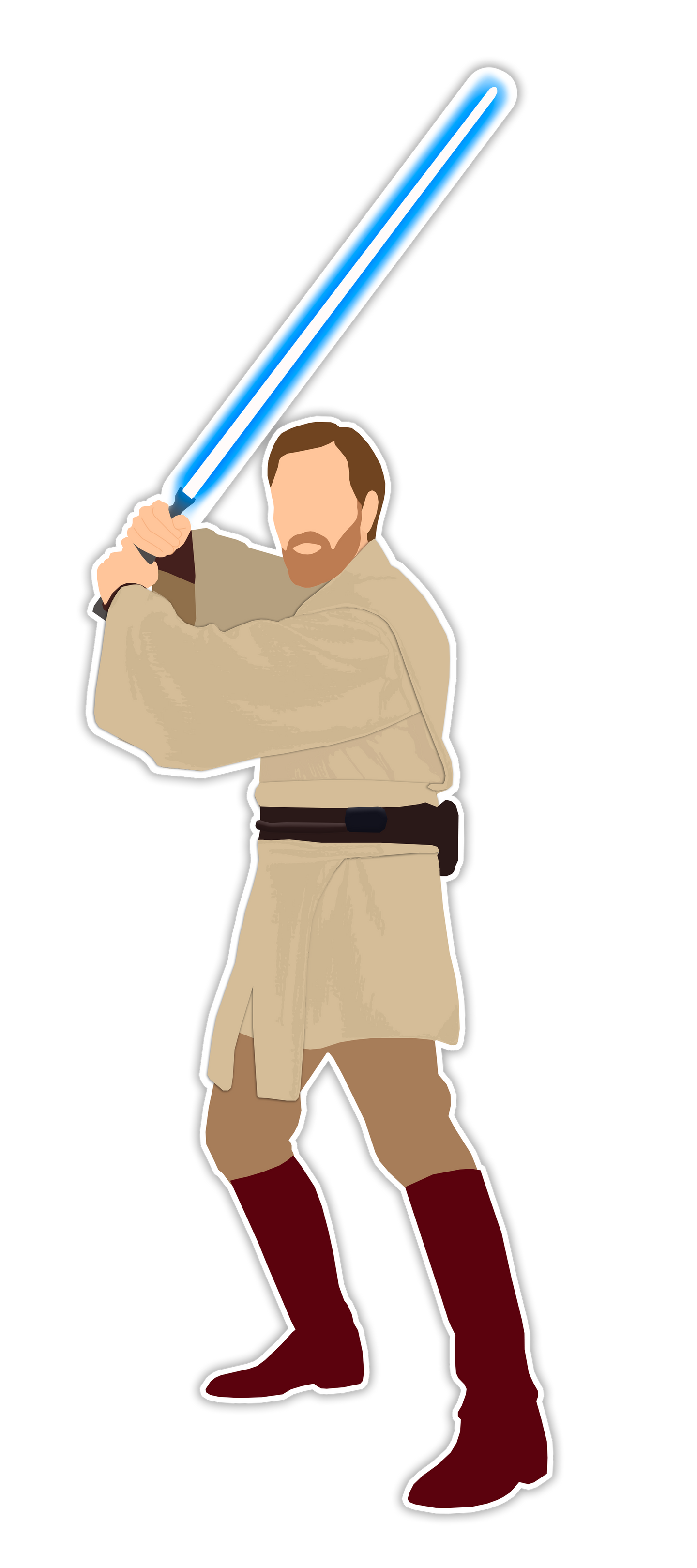 Obi-Wan Kenobi Star Wars Sticker.