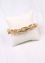 Load image into Gallery viewer, Jaime Metal Link Bracelet GOLD.
