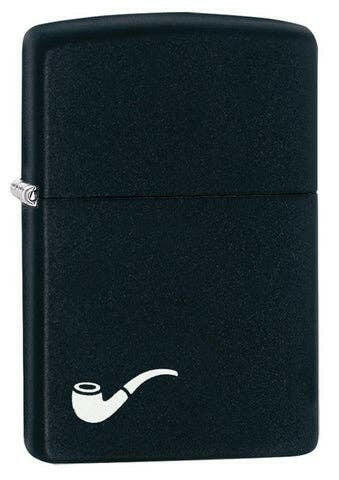 Black Matte Pipe Zippo Lighter.