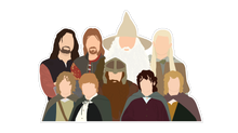 Load image into Gallery viewer, Lord of the Rings Cast Sticker.
