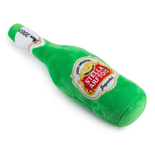 Load image into Gallery viewer, Stella Arftois Beer Bottle Squeaker Dog Toy.
