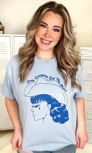 Cowgirl Blues Graphic Shirt.