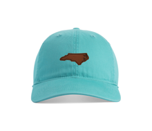 Load image into Gallery viewer, North Carolina Faux Leather Patch Cotton Twill Hat
