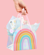 Load image into Gallery viewer, Rainbow Gift Bags - 10 iridescent + rainbow bags.
