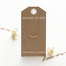 Load image into Gallery viewer, 3mm Faceted Gemstone necklace.
