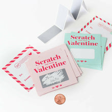 Load image into Gallery viewer, Scratch-off Valentines - Mint.
