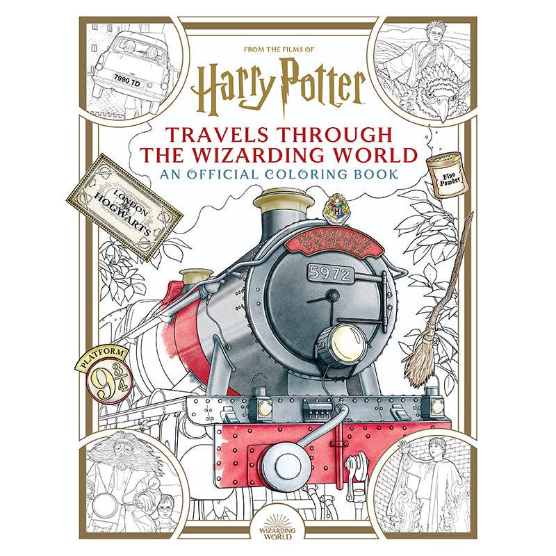 Harry Potter: Travels Through the Wizarding World Coloring