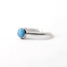 Load image into Gallery viewer, Turquoise Stacking Ring in Silver.
