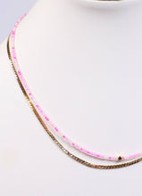 Load image into Gallery viewer, Sambro Layered Necklace PINK.
