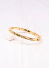 Load image into Gallery viewer, Seaver CZ Clover Bracelet GOLD
