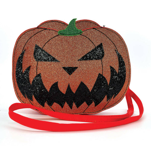 Two Faced Jack-O-Lantern Crossbody Bag.