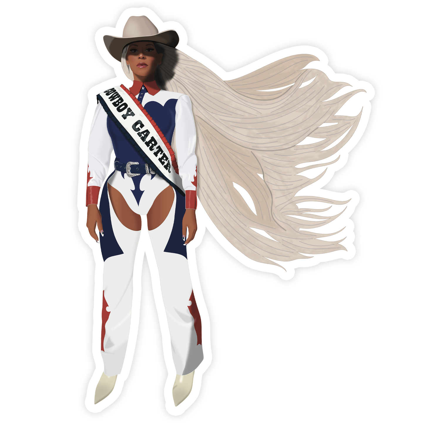 Beyoncé Cowboy Carter Sticker.