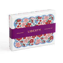 Load image into Gallery viewer, Liberty Scalloped Shaped Notecard Set.
