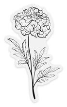 Load image into Gallery viewer, October Birth Month Flower: Marigold Sticker, 2x3.5in..
