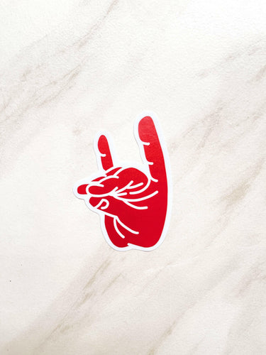 Wolfpack Hand Sticker | NC State Inspired Sticker.