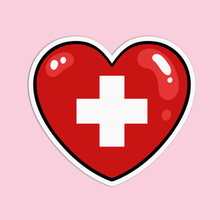 Load image into Gallery viewer, Nurse Heart Vinyl Waterproof Stickers.
