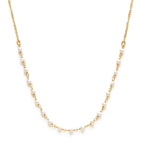 Freshwater Pearl Wire Wrapped Necklace.