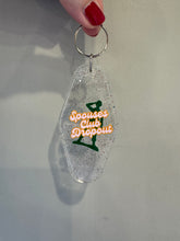 Load image into Gallery viewer, Spouses Club Dropout™ Glitter Motel Keychain
