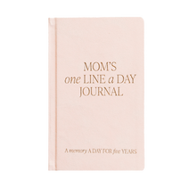 Load image into Gallery viewer, Mom&#39;s One Line A Day Leather Journal - Mother&#39;s Day Gifts.
